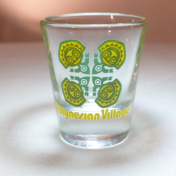 Disney Vintage 1970s Polynesian Village Tiki Shot Glass - Picture 1 of 3